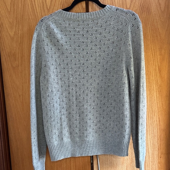 J. Crew Light Gray Crew Neck Sweater - Picture 4 of 4